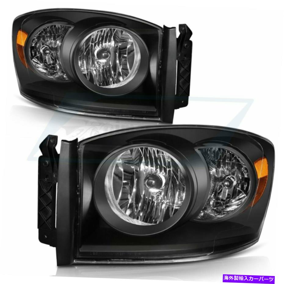 USヘッドライト フロントヘッドライト組立フィット2006-2008ドッジRAM 1500ヘッドランプ左+右側 Front Headlights Assembly Fits 2006-2008 Dodge Ram 1500 Headlamp Left+Right Side【並�
2000
��輸入品】