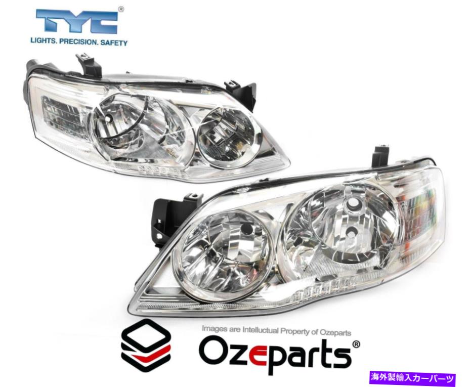 USヘッドライト Ford Falcon Fairmont Futura BF S3ワゴン08~11のペアLH + RHヘッドライトクロム Pair LH+RH Head Light Chrome For Ford Falcon Fairmont Futura BF S3 Wagon 08~11【並行輸入品】 45,080円