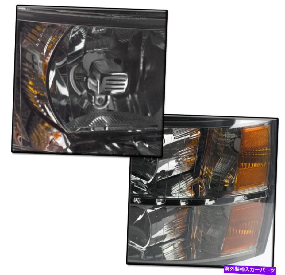 USヘッドライト 2007-2013 Chevy Silverado / 2014 2500/3500 HDトラックの煙LED DRLヘッドライトランプ 2007-2013 CHEVY SILVERADO/2014 2500/3500 HD TRUCK SMOKE LED DRL HEADLIGHTS LAMPS【並行輸入品】 43,202円