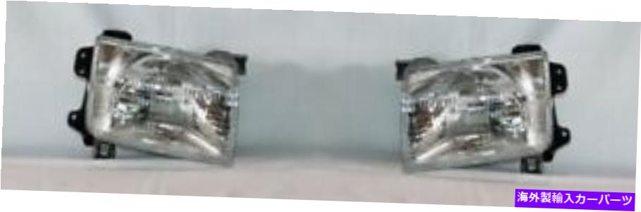 USヘッドライト 1998年から2001年日産の右+左側のヘッドライトペア/ 2000-2001 Xterra Right + Left Side Headlight PAIR For 1998-2000 Nissan Frontier/2000-2001 Xterra【並行輸入品】