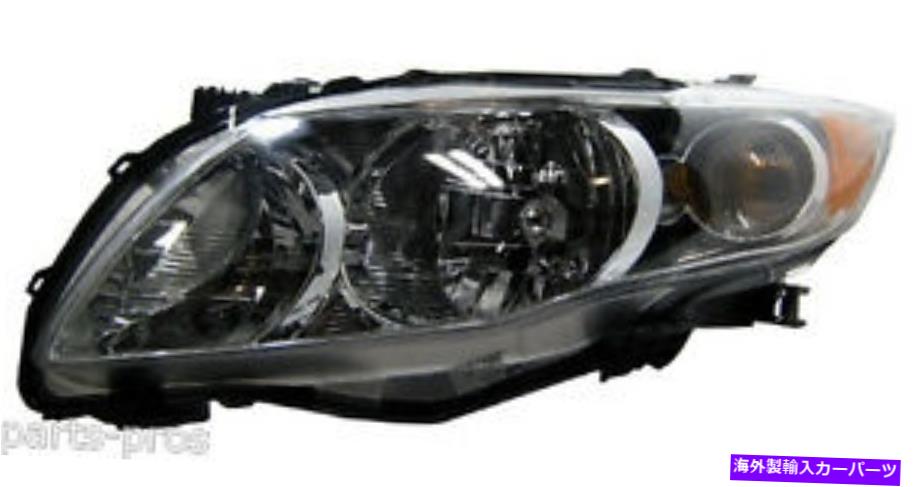 USヘッドライト 新しい交換用クロムヘッドライトアセンブリLH / 2009-11トヨタカローラ New Replacement Chrome Headlight Assembly LH / FOR 2009-11 TOYOTA COROLLA【並行輸入品】