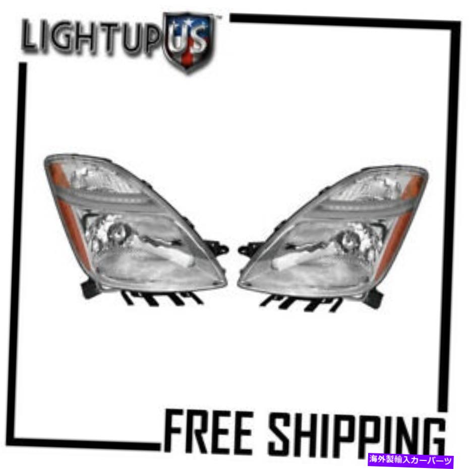 USヘッドライト ヘッドライトヘッドランプペアは、06-08トヨタプリウスの右右に設定 Headlights Headlamps Pair Left right set for 06-08 TOYOTA PRIUS【並行輸入品】