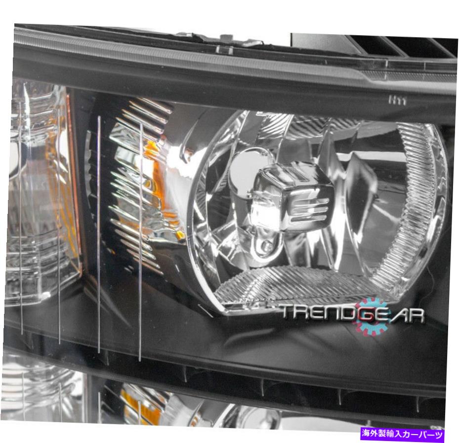 USヘッドライト 2007-2013 Chevy Silverado / 2014 2500/3500 HDピックアップDRL LEDヘッドライトランプブラック 2007-2013 CHEVY SILVERADO/2014 2500/3500 HD PICKUP DRL LED HEADLIGHT LAMP BLACK【並行輸入品】