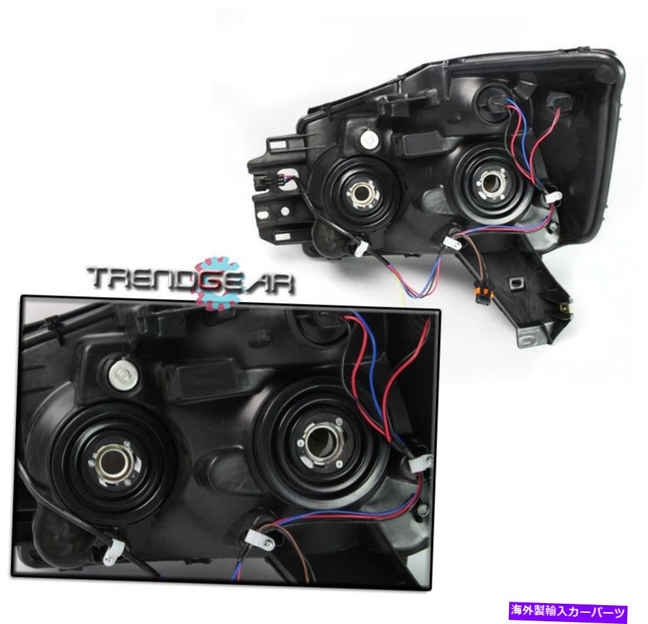 USヘッドライト Crystal ChromeヘッドライトW / Blue DRL LEDキット2004-2015 Titan / 2005-2007 Armada CRYSTAL CHROME HEADLIGHT W/BLUE DRL LED KIT FOR 2004-2015 TITAN/2005-2007 ARMADA【並行輸入品】