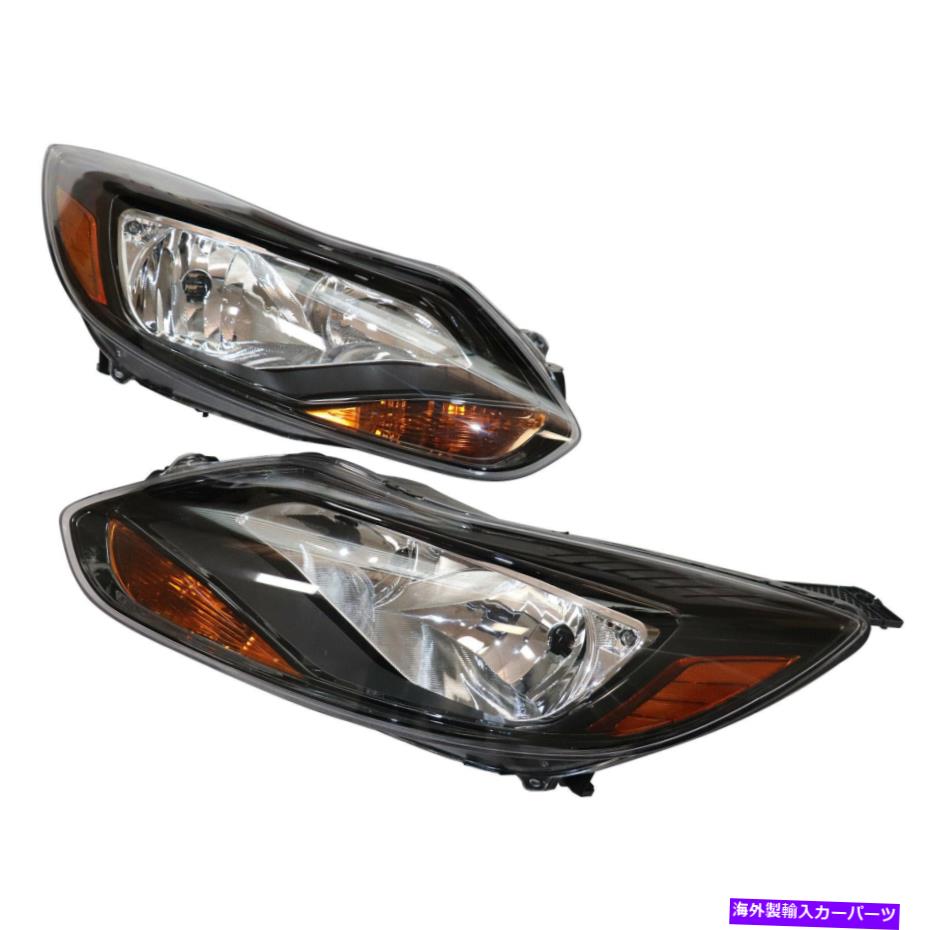 USヘッドライト 1ペアヘッドライトヘッドランプハロゲンLH + RH for Ford Focus 2012 2013 2013 2014 US 1 Pair Headlights Headlamps Halogen LH+RH For Ford Focus 2012 2013 2014 US【並行輸入品】