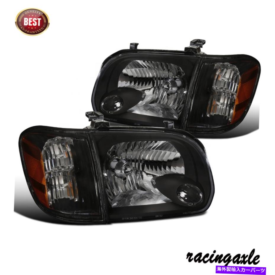 USヘッドライト 2005年から2007年のヘッドライトトヨタツンドラブラックヘッドランプ4PCセット防水 Headlights For 2005-2007 Toyota Tundra Black Heads Lamps 4PC Set waterproof【並行輸入品】｜Us Custom Parts Shop USDM 65,019円