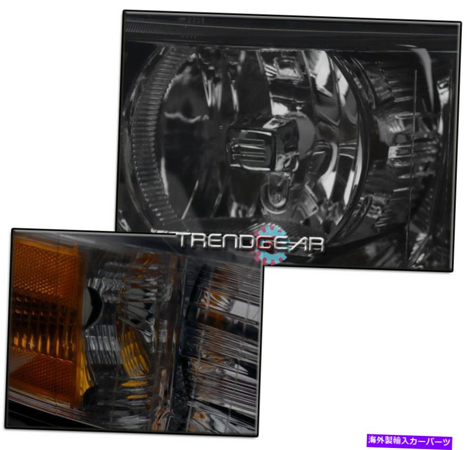 USヘッドライト 2007-2013シボリーシルバード煙の交換ヘッドライトヘッドランプW / LED DRLキット FOR 2007-2013 CHEVY SILVERADO SMOKE REPLACEMENT HEADLIGHT HEADLAMP W/LED DRL KIT【並行輸入品】