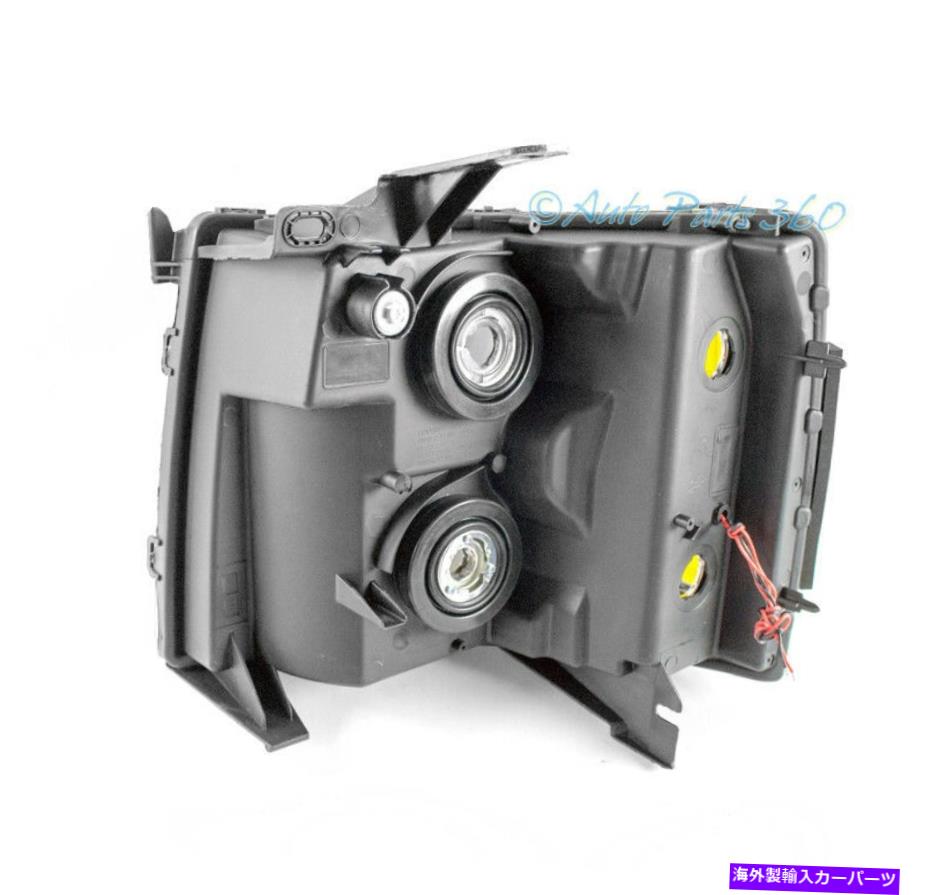 USヘッドライト 07-13 Chevy Silverado 1500/14 2500/3500 HDトラックDRL LEDヘッドライトランプ煙 07-13 CHEVY SILVERADO 1500/14 2500/3500 HD TRUCK DRL LED HEADLIGHTS LAMPS SMOKE【並行輸入品】