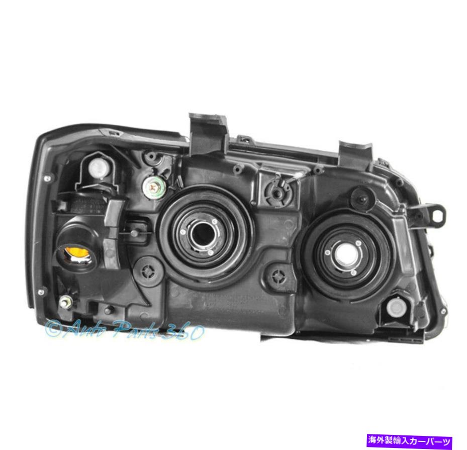 USヘッドライト 04 05 06トヨタハイランダーSUVブラックヘッドライトランプW /バンパーブルーLED DRL FOR 04 05 06 TOYOTA HIGHLANDER SUV BLACK HEADLIGHTS LAMPS W/BUMPER BLUE LED DRL【並行輸入品】