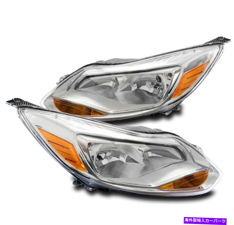 USヘッドライト 12 13 14フォーカスフォーカスハロゲン交換ヘッドライトヘッドランプランプクロームLH + RH For 12 13 14 Ford Focus Halogen Replacement Headlight Headlamp Lamp Chrome LH+RH【並行輸入品】｜Us Custom Parts Shop USDM 65,019円