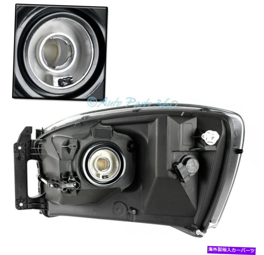 USヘッドライト 06-08ドッジRAM 1500 2500 2500 3500 ChromeヘッドライトヘッドランプW / Blue DRL LEDキット FOR 06-08 DODGE RAM 1500 2500 3500 CHROME HEADLIGHTS HEADLAMP W/BLUE DRL LED KIT【並行輸入品】