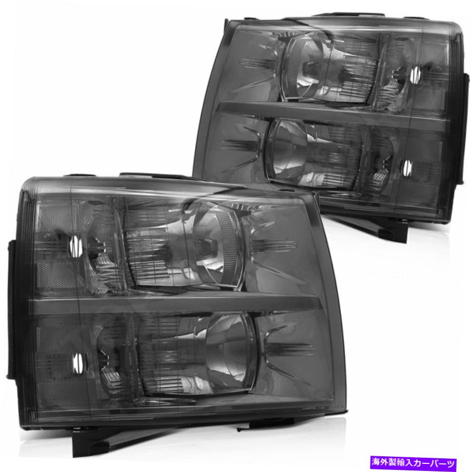 USヘッドライト Chevy Silverado 2007-2013ヘッドランプアセンブリLEDを1対に置き換える Headlights For Chevy Silverado 2007-2013 Headlamps Assembly LED Replace One Pair【並行輸入品】