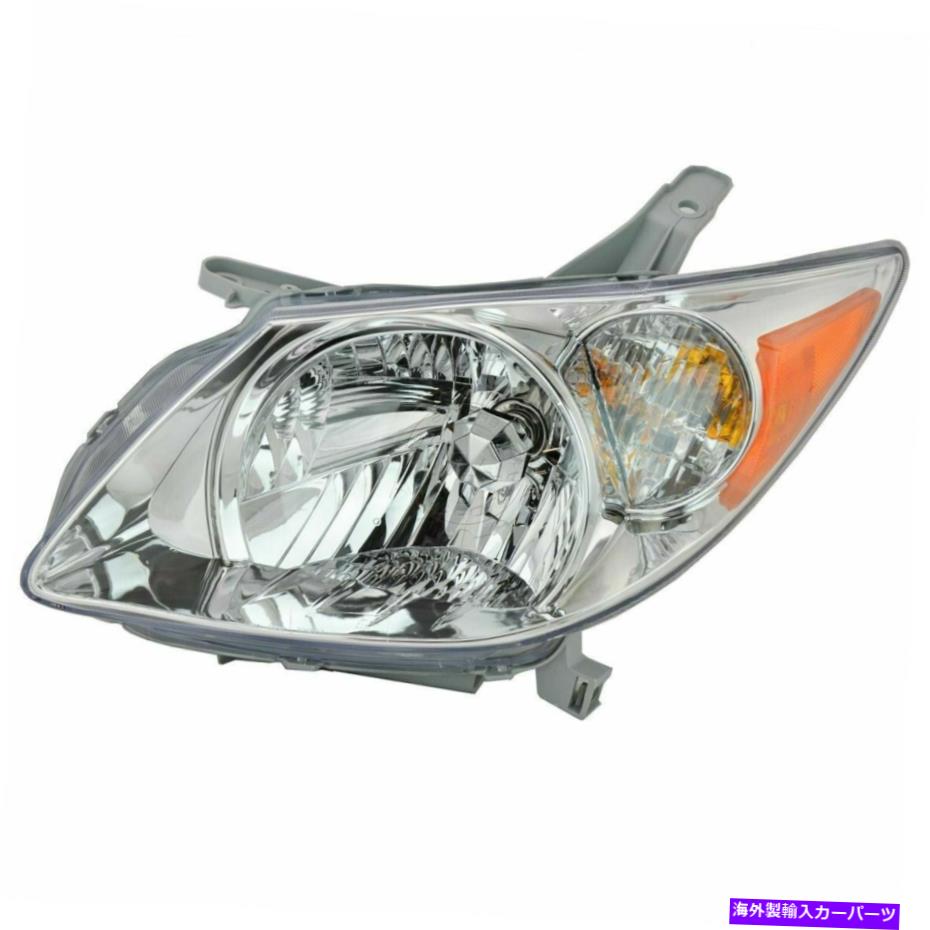 USヘッドライト ドライバーサイド左のLHヘッドランプアセンブリは2005年2008年のPontiac Vibeに収まる Driver Side Left LH Headlamp Assembly fits 2005 2008 Pontiac Vibe【並行輸入品】