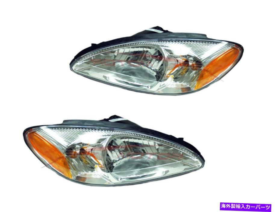 USヘッドライト 2000-2007フォードティーー座ヘッドライトランプドライバー＆旅客サイドLH + RH For 2000-2007 Ford Taurus Head Light Lamps Driver & Passenger Side LH+RH【並行輸入品】