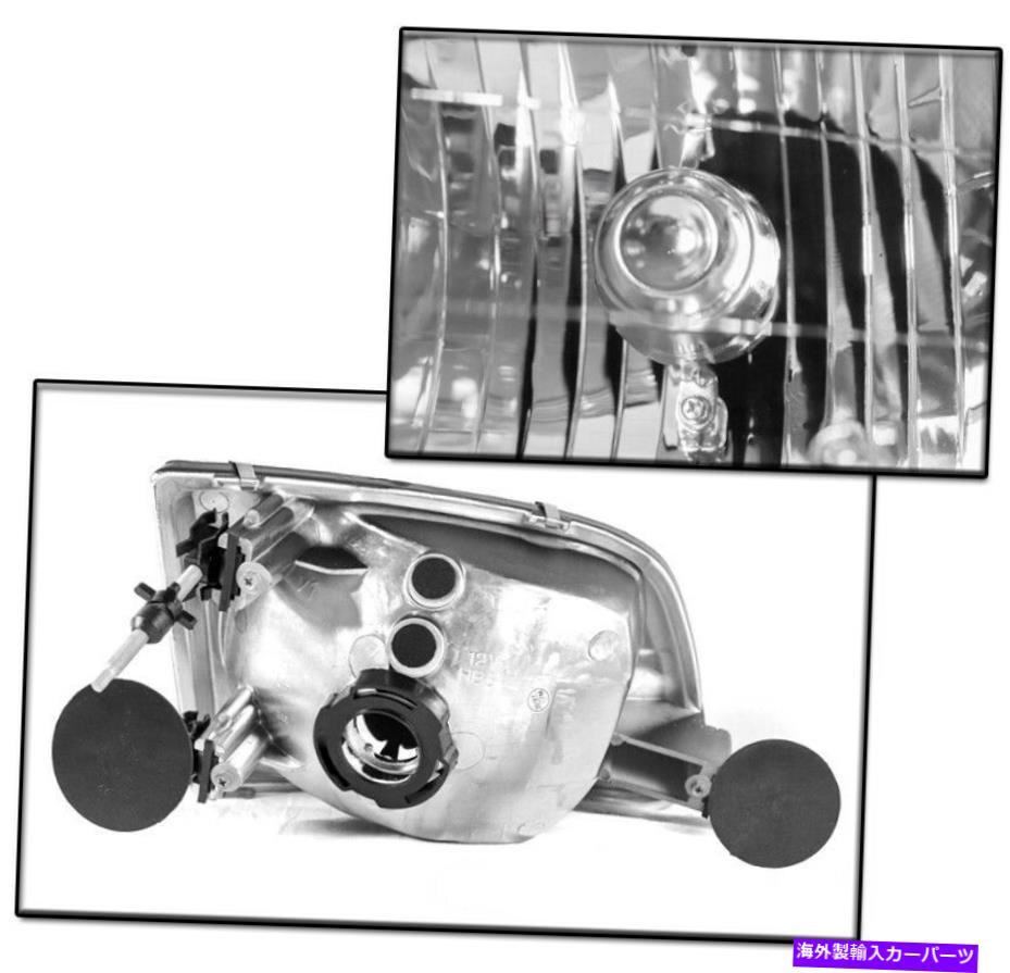 USヘッドライト 1997 - 2003年フォードF-150/2002エクスペディーブラックヘッドライト+ LED DRLランプW / 6K HID FOR 1997-2003 FORD F-150/2002 EXPEDITION BLACK HEADLIGHT +LED DRL LAMP W/6K HID【並行輸入品】