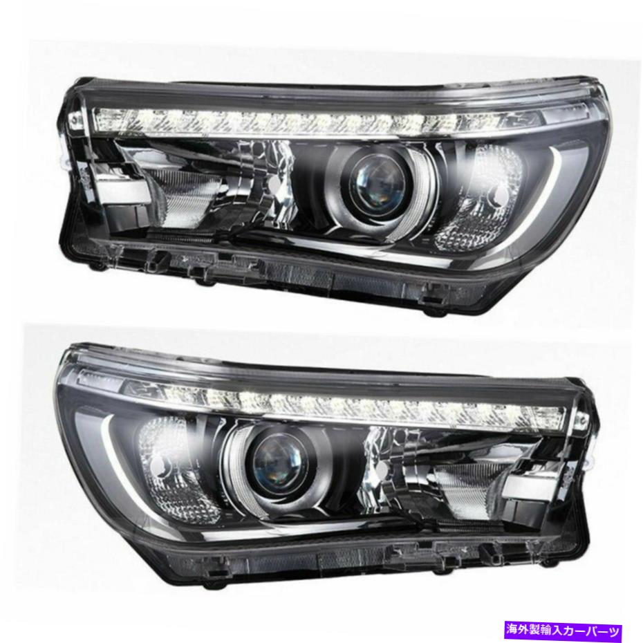 USヘッドライト フロントランプLEDヘッドライトは2016年2017トヨタヒルクビーゴリボ2.7L 1ペア Front Lamp LED Headlights For 2016 2017 Toyota Hilux VIGO Revo 2.7L One Pair【並行輸入品】