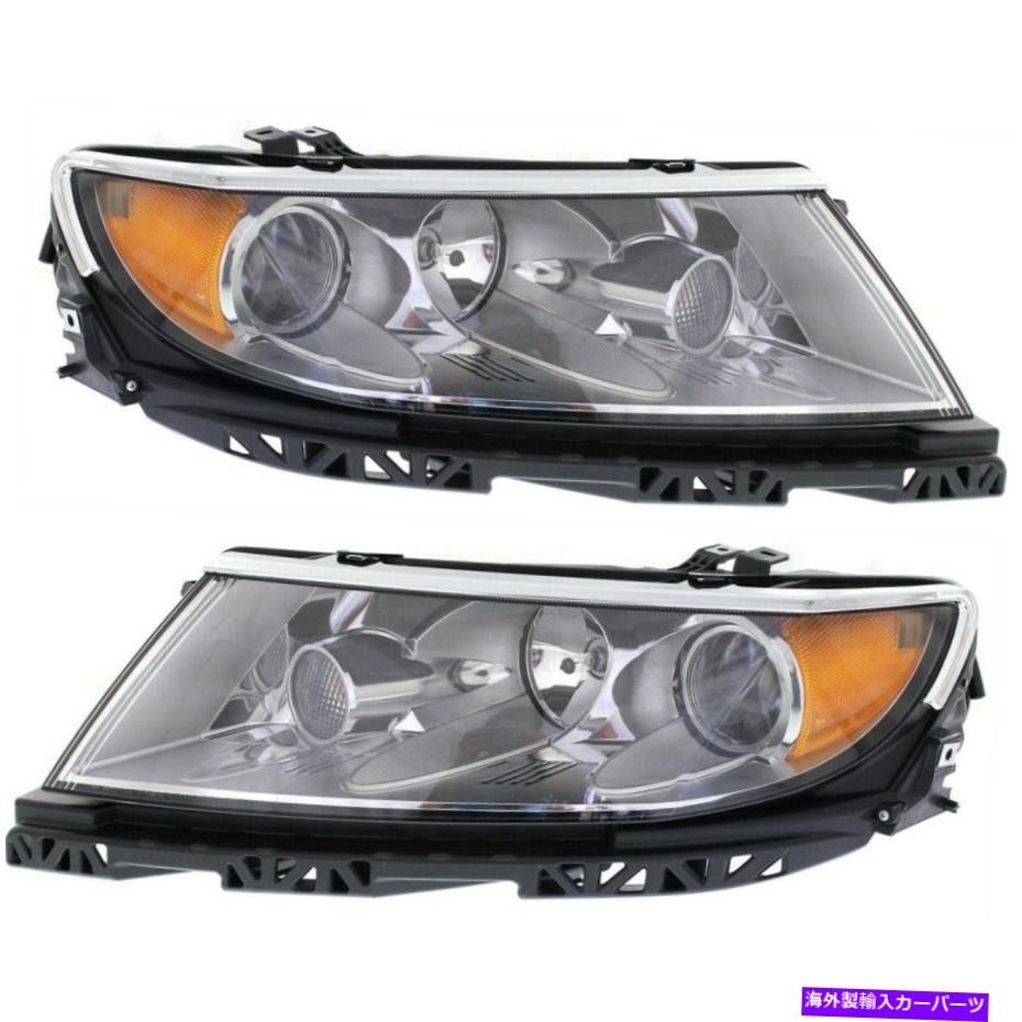 USヘッドライト 2010-2012 Lincoln Mkzセダンのヘッドライトセット左右のクロームハウジングカーパ Headlight Set For 2010-2012 Lincoln MKZ Sedan Left and Right Chrome Housing CAPA【並行輸入品】