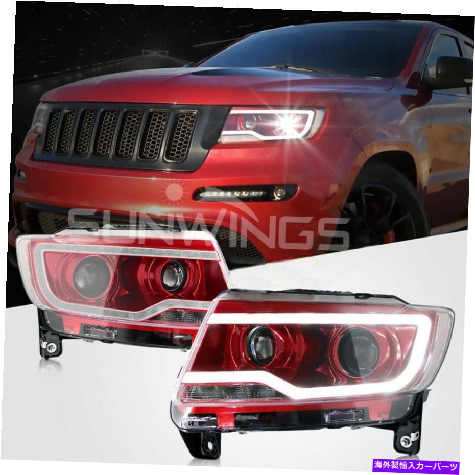 USヘッドライト ジープグランドチェロキー/コンパスHIDヘッドライト2011-2015 LED Bi-Xenon Projector Jeep Grand Cherokee/Compass HID Headlight 2011-2015 with LED Bi-xenon Projector【並行輸入品】