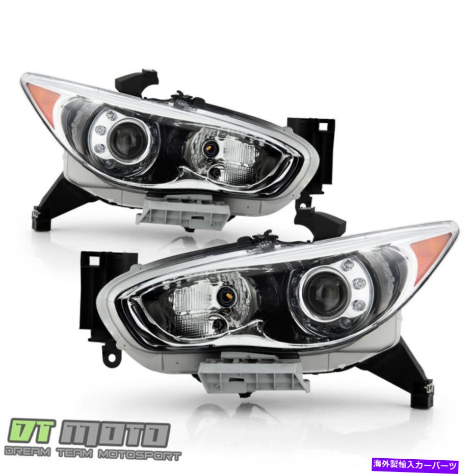 USヘッドライト 2013年JX35 2014-2015 QX60 HID / Xenonプロジェクターヘッドライトヘッドランプ左+右 For 2013 JX35 2014-2015 QX60 HID/Xenon Projector Headlights Headlamps Left+Right【並行輸入品】
