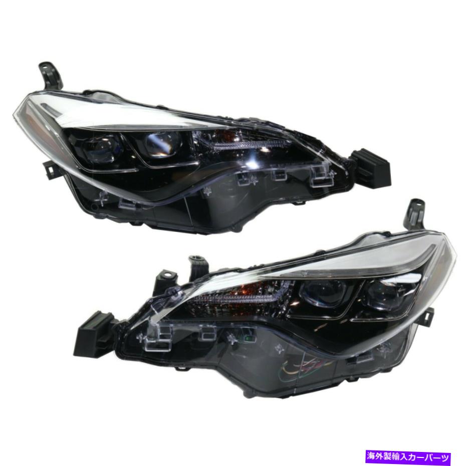 USヘッドライト 8111002M90,8115002M90 Capaのドライバー＆旅客サイドセダンLH RH用Corolla 8111002M90, 8115002M90 CAPA Driver & Passenger Side Sedan LH RH for Corolla【並行輸入品】
