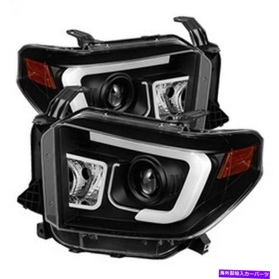 USヘッドライト ヘッドライトセットプロジェクターヘッドライト - ライトバーDRL - ブラック Headlight Set Projector Headlights - Light Bar DRL - Black【並行輸入品】|Us Custom Parts Shop USDM