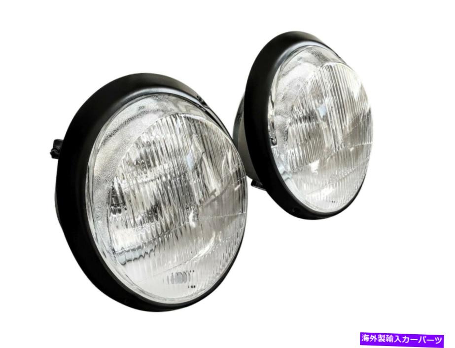 USヘッドライト ポルシェ911ヨーロッパのLEDヘッドライトアセンブリ - ふらつきレンズブラックトリム - ペア Porsche 911 European LED Headlight Assembly - Fluted Lens Black Trim - PAIR【並行輸入品】|Us Custom Parts Shop USDM