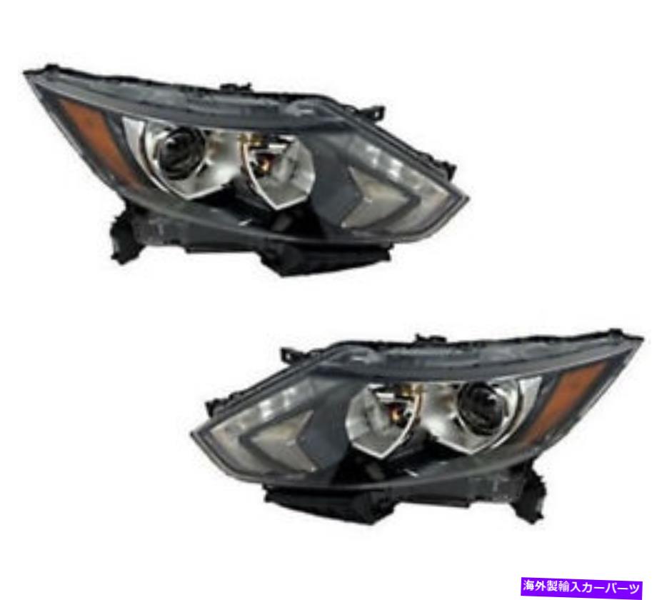 USヘッドライト 2017年2018日産ローグスポーツ用ハロゲンヘッドライトヘッドライトアセンブリペアセット Halogen Headlights Headlight Assembly Pair Set for 2017 2018 Nissan Rogue Sport【並行輸入品】｜Us Custom Parts Shop USDM