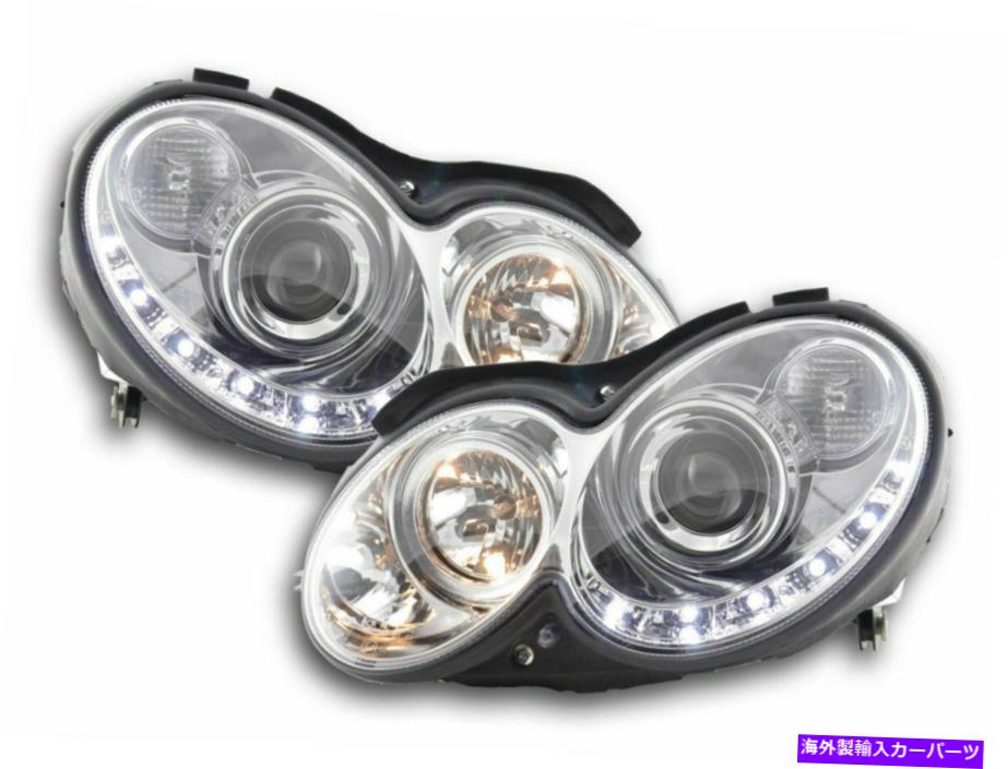 USヘッドライト メルセデスCLK W209クリアハロゲンDRLヘッドライト昼間実行2004-2009 MERCEDES CLK W209 CLEAR HALOGEN DRL HEADLIGHTS DAYTIME RUNNING 2004-2009【並行輸入品】