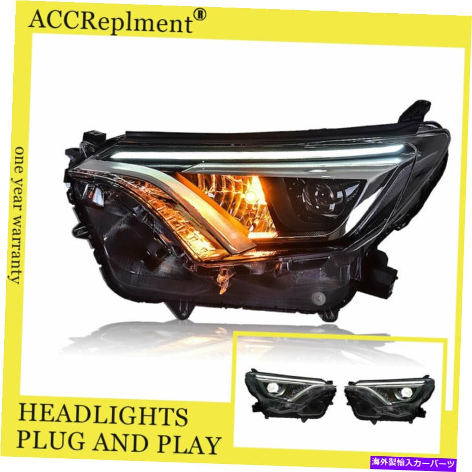 USヘッドライト TOYOTA RAV4ヘッドライトダブルキセノンビームHIDプロジェクターLED DRL 2016-2020 For Toyota RAV4 Headlights Double Xenon Beam HID Projector LED DRL 2016-2020【並行輸入品】｜Us Custom Parts Shop USDM