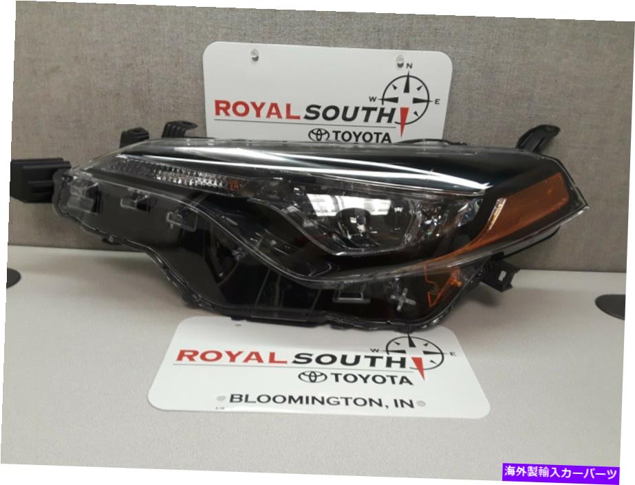 USヘッドライト トヨタカローラ2017 - 2019左前LEDヘッドライト本物のOEM OE Toyota Corolla 2017 - 2019 Left Front LED Headlight Genuine OEM OE【並行輸入品】