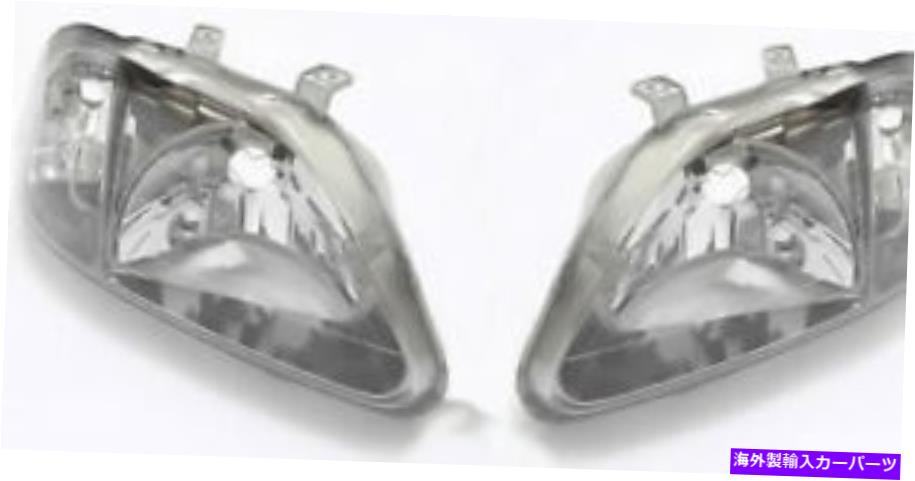 USヘッドライト ホンダ純正OEMシビックタイプREK9ファシフト左右ヘッドライトユニットセット HONDA GENUINE OEM CIVIC TYPE-R EK9 FACELIFT LEFT&RIGHT HEADLIGHT UNIT SET【並行輸入品】