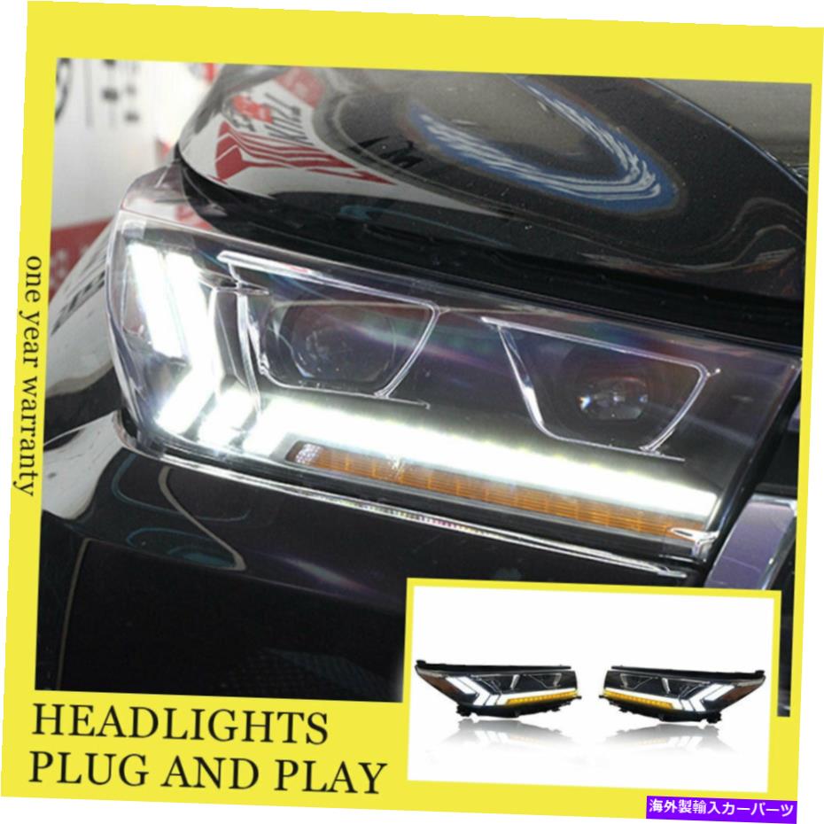 USヘッドライト Toyota Highlander 18-21 LEDヘッドライトDRLダイナミックなターン付きのすべてのLEDソース For Toyota Highlander 18-21 LED headlights All LED Source With DRL Dynamic Turn【並行輸入品】