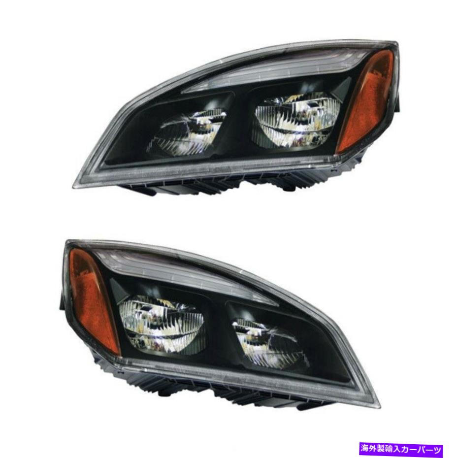 USヘッドライト FreightLiner Cascadia 2018-2021ヘッドライトヘッドライトフロントランプペア FREIGHTLINER CASCADIA 2018-2021 HEADLIGHTS HEAD LIGHTS FRONT LAMPS PAIR NEW【並行輸入品】