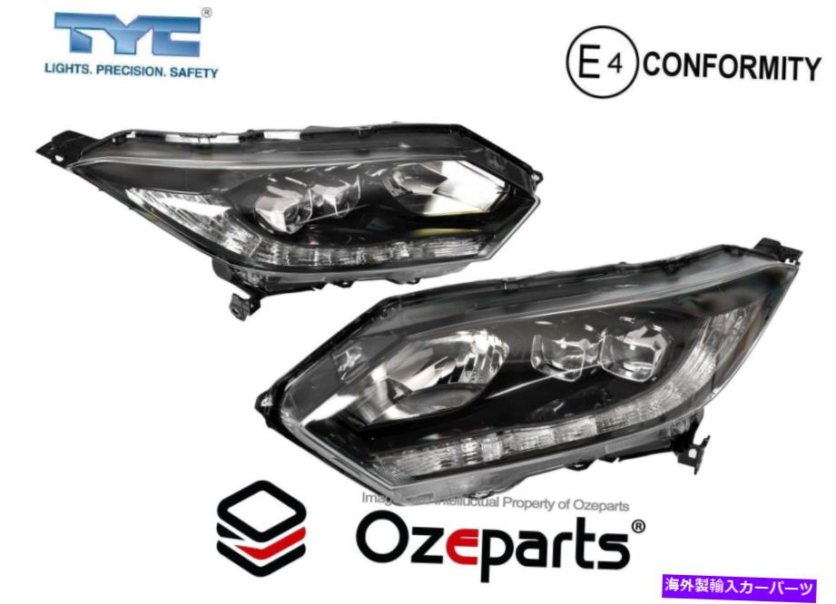 USヘッドライト Honda HRV HR-V 2015~2018 SUV用ペアLH + RHヘッドライトフロントランプ（LED） Set Pair LH+RH Head Light Front Lamp (LED) For Honda HRV HR-V 2015~2018 SUV【並行輸入品】