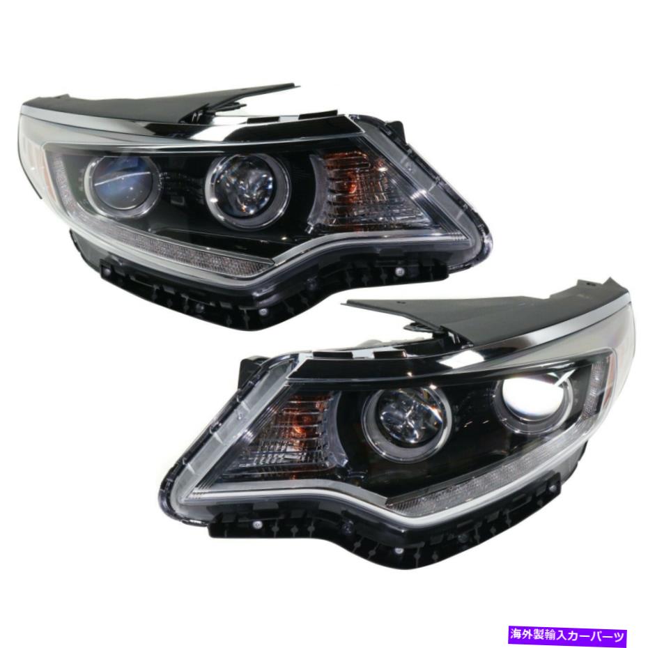 USヘッドライト 92102D5080、92101D5080 KIA Optima 16-17用の新しいドライバー&旅客サイドLH RH 92102D5080, 92101D5080 New Driver & Passenger Side LH RH for Kia Optima 16-17【並行輸入品】