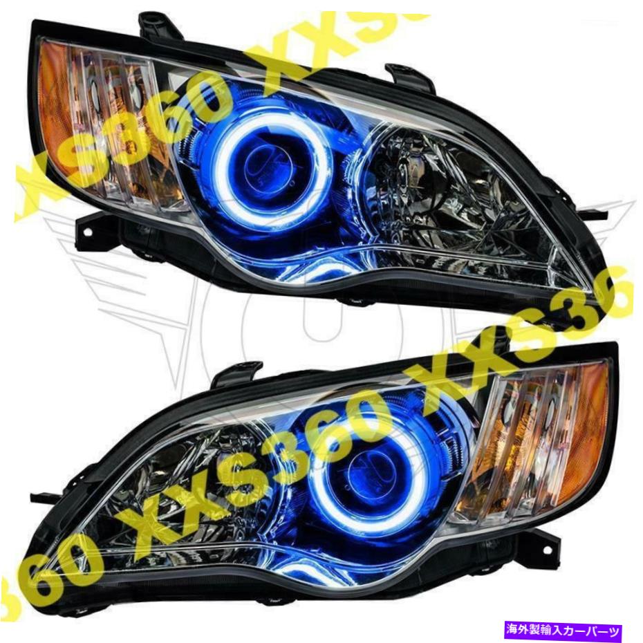 USヘッドライト Oracle Halo 2xヘッドライトスバルレガシー08-09ブルーLED Angel Eyes ORACLE Halo 2x HEADLIGHTS Subaru Legacy 08-09 BLUE LED Angel Eyes【並行輸入品】