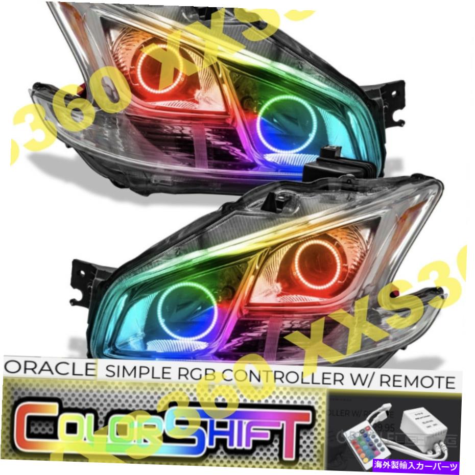 USヘッドライト Nissan Maxima 09-14 ColorShift LEDシンプルのためのOracle Halo 2xヘッドライト非HID ORACLE Halo 2x HEADLIGHTS Non HID For Nissan Maxima 09-14 COLORSHIFT LED SImple【並行輸入品】