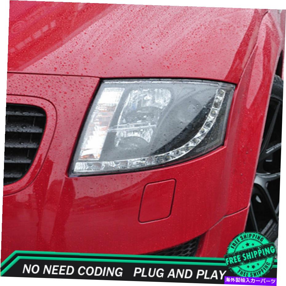 USヘッドライト Audi TT Headlightアセンブリ2000-2006 HIDキセノンビームプロジェクタLED DRLの場合 For Audi TT Headlight Assemblies 2000-2006 HID Xenon Beam Projector LED DRL【並行輸入品】