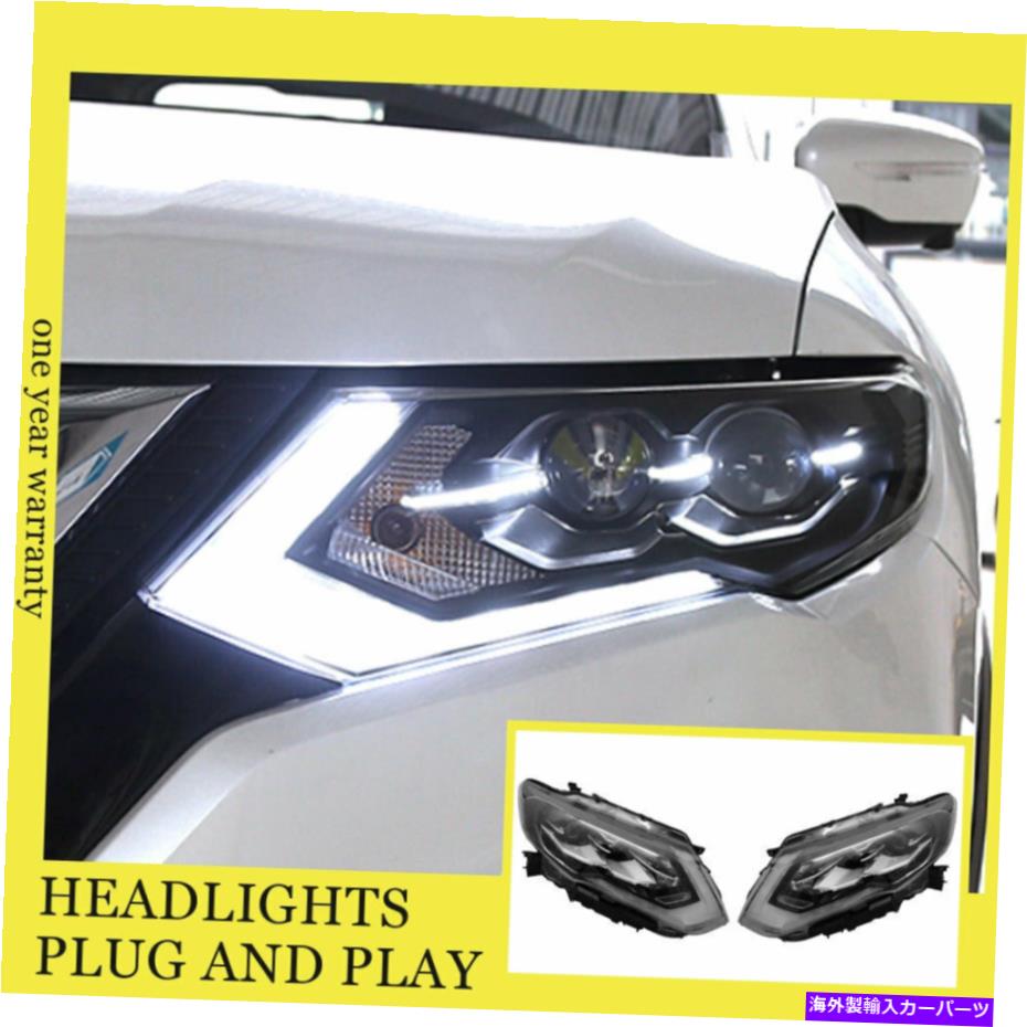 USヘッドライト 日産ローグヘッドライトダブルキセノンビームHIDプロジェクターLED DRL 2017-2019 For Nissan Rogue Headlights Double Xenon Beam HID Projector LED DRL 2017-2019【並行輸入品】|Us Custom Parts Shop USDM