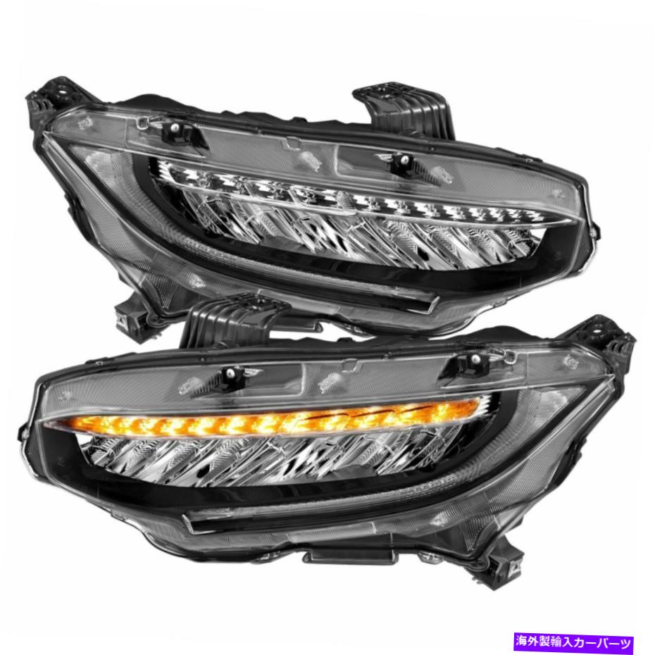 USヘッドライト 121527 Anzoヘッドライトランプドライバー＆旅客サイド新しいLH RH用ホンダシビック 121527 Anzo Headlight Lamp Driver & Passenger Side New LH RH for Honda Civic【並行輸入品】 134,374円