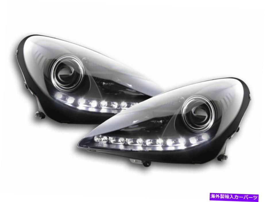 USヘッドライト Mercedes SLK R171ブラックキセノンヘッドライトSEADLAMPS DRL 2004-2011モデル MERCEDES SLK R171 BLACK XENON HEADLIGHTS HEADLAMPS WITH DRL 2004-2011 MODEL【並行輸入品】