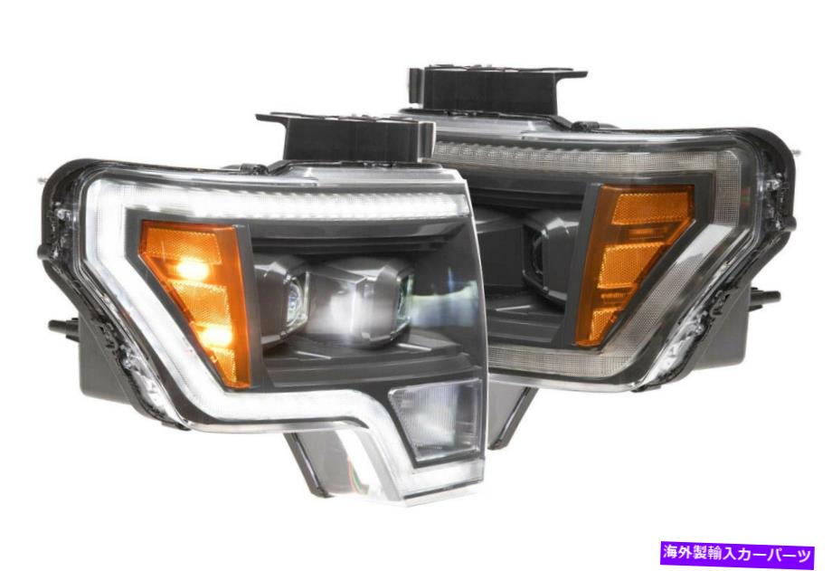 USヘッドライト 森本フォードF150 9-14 XBハイブリッドLEDヘッドライトスモークホワイトDRL Morimoto Ford F150 9-14 XB Hybrid LED Headlights Smoked White DRL【並行輸入品】