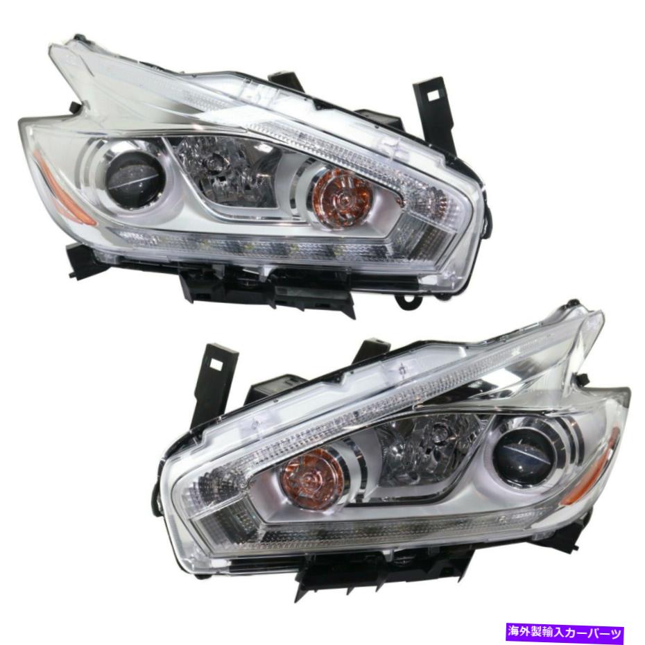 USヘッドライト 2017年日産ムラノドライバと助手席側のカーパヘッドライト CAPA Headlight For 2017 Nissan Murano Driver and Passenger Side【並行輸入品】