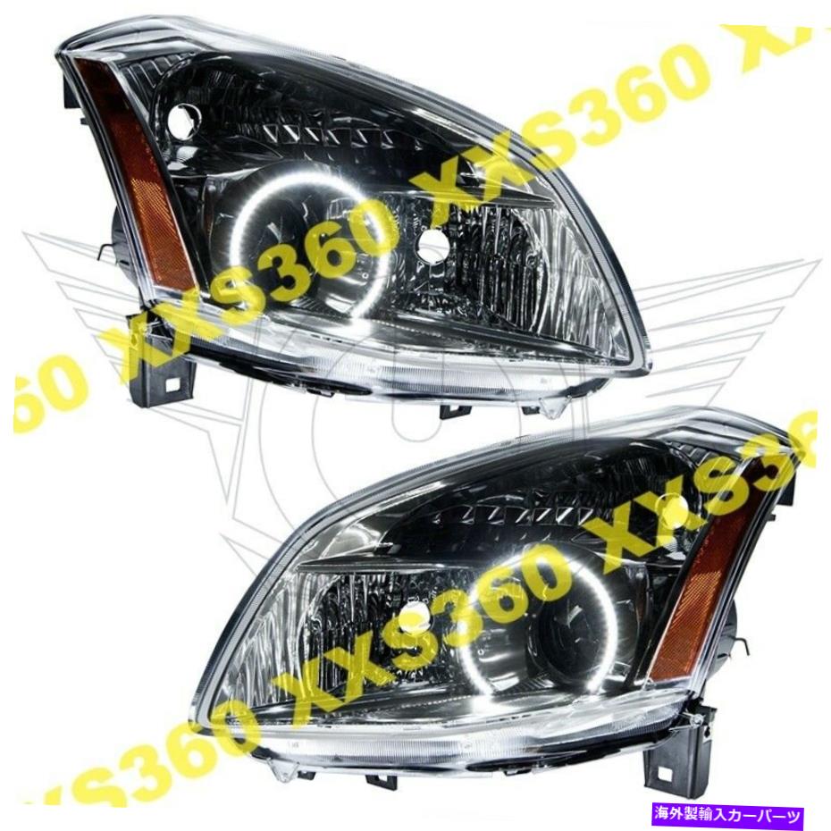 USヘッドライト 日産マキシマ07-08ホワイトLED天使悪魔の目のためのOracle Halo 2xヘッドライト ORACLE Halo 2x HEADLIGHTS For Nissan Maxima 07-08 WHITE LED Angel Demon Eyes【並行輸入品】