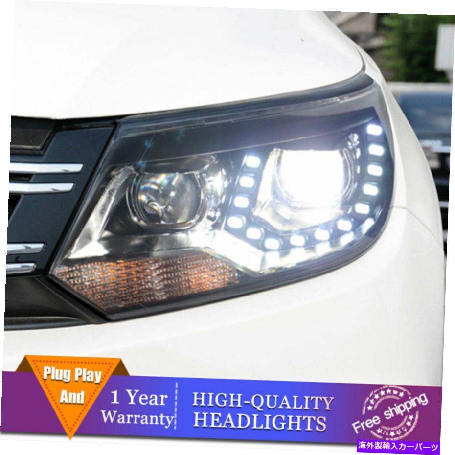 USヘッドライト Volkswagen Tiguanヘッドライト二重レンズビームプロジェクターHID LED DRL 2012-2017 For Volkswagen Tiguan Headlight Double Lens Beam Projector HID LED DRL 2012-2017【並行輸入品】|Us Custom Parts Shop USDM