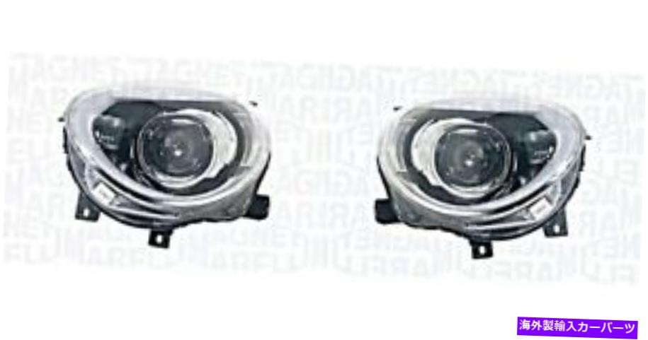 USヘッドライト Fiat 500x 51978415のためのBi-Xenonヘッドライトペア51978446 Magneti Marelli Bi-Xenon Headlight Pair For FIAT 500X 51978415 51978446 MAGNETI MARELLI【並行輸入品】