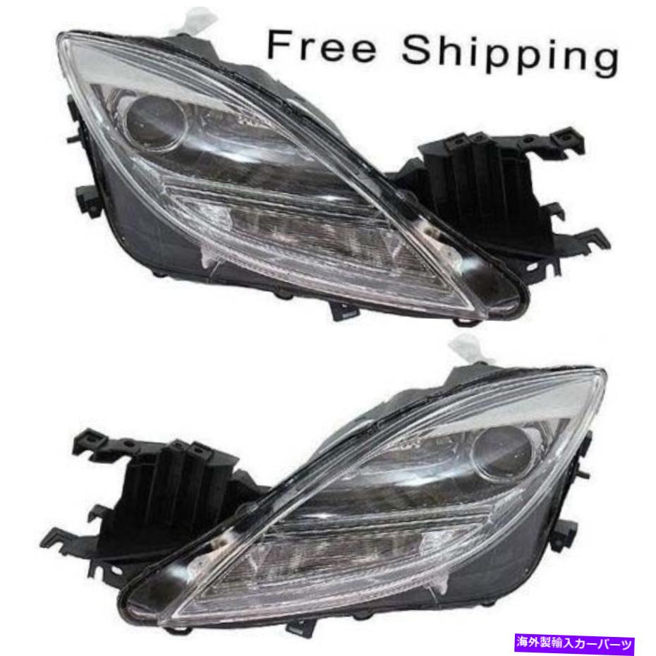 USヘッドライト ハロゲンヘッドランプレンズとハウジングセット2 LH&RHサイドフィット2009-2010マツダ6 Halogen Head Lamp Lens and Housing Set of 2 LH & RH Side Fits 2009-2010 Mazda 6【並行輸入品】|Us Custom Parts Shop USDM