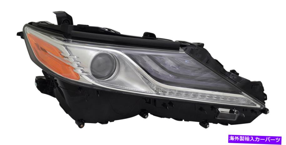 USヘッドライト 新しい助手席側LEDヘッドライトは2018トヨタカムリ（米国製造） New Passenger Side LED Headlight Fits 2018 Toyota Camry (US Built)【並行輸入品】