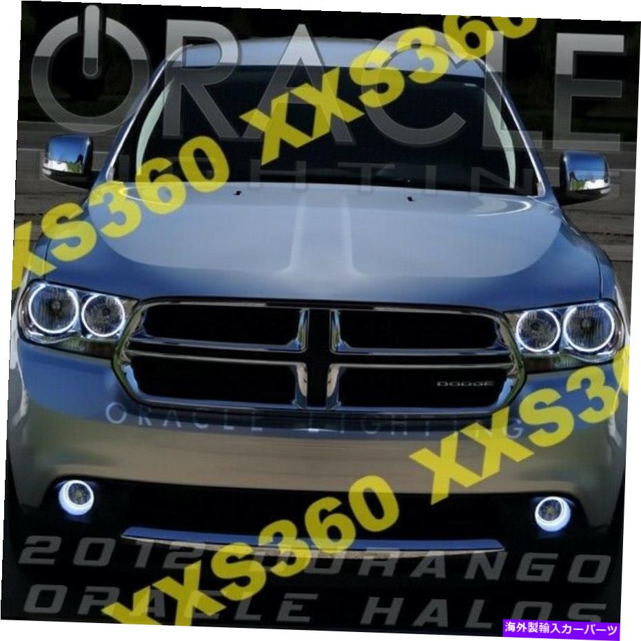 USヘッドライト Oracle Halo Headlights Chrome Dodge Durango 11-13ホワイトLED天使悪魔の目 ORACLE Halo HEADLIGHTS CHROME Dodge Durango 11-13 WHITE LED Angel Demon Eyes【並行輸入品】