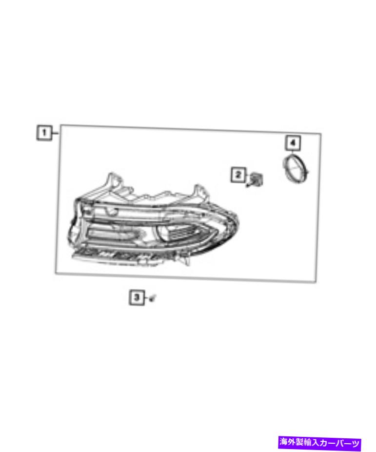 USヘッドライト 純正MOPARヘッドランプ右68214398AH. Genuine Mopar Headlamp Right 68214398AH【並行輸入品】